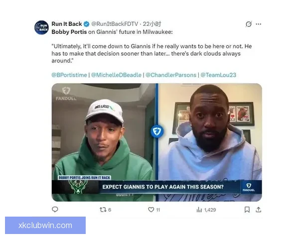 波蒂斯表示字母哥本赛季恐难再登场 任何角度都无理由让他复出 波蒂斯表示字母哥本赛季恐难再登场 任何角度都无理由让他复出